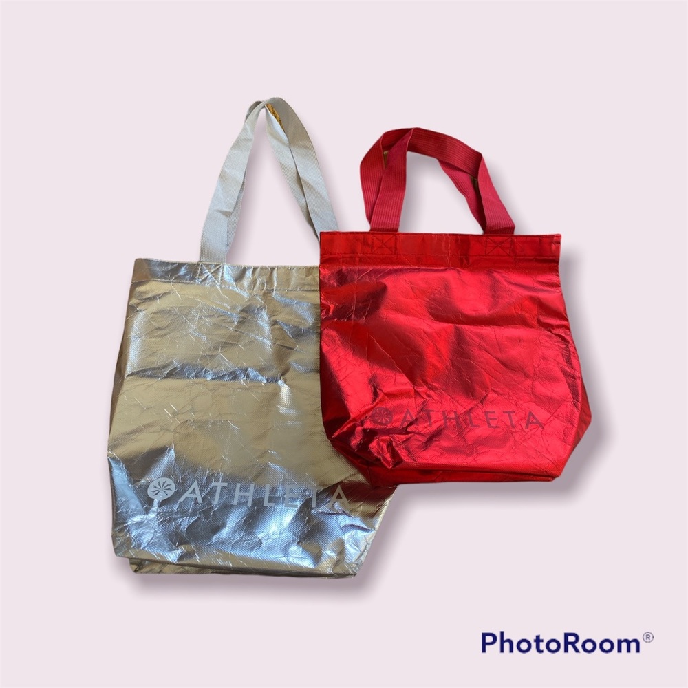 Athleta sustainable reusable totes